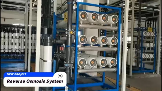 Planta de dessalinização RO em grande escala Sistema de osmose reversa Tratamento de água para uso industrial